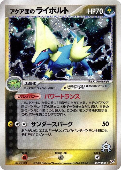 Team Aquas Manectric