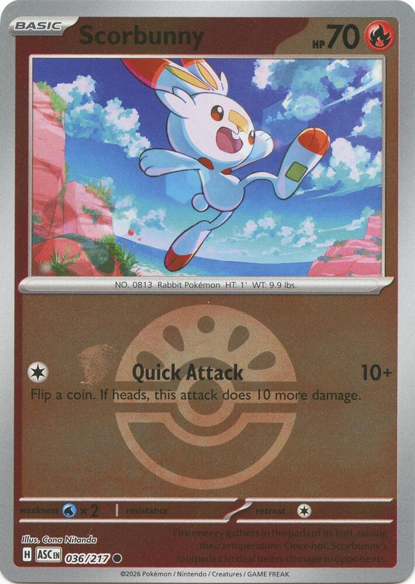 Scorbunny - 036/217 (Friend Ball)