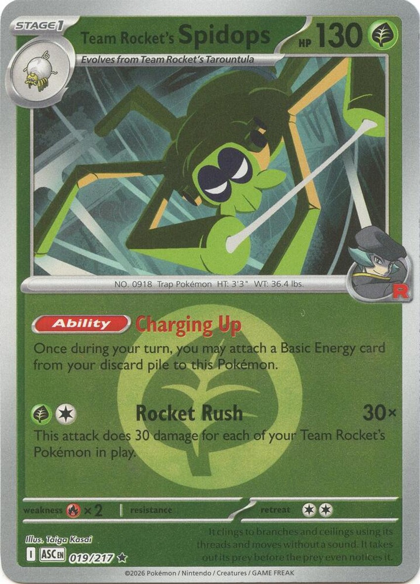 Team Rocket's Spidops (Energy Symbol Pattern)