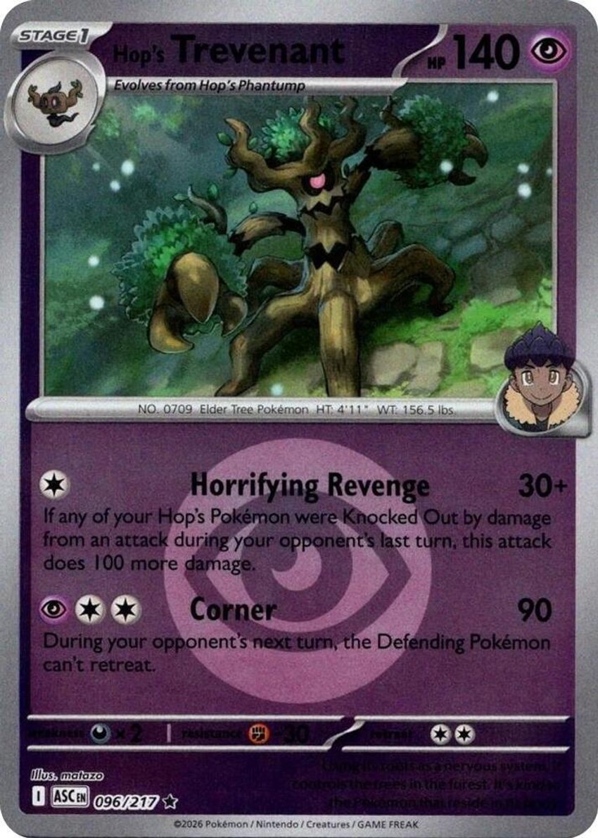 Hop's Trevenant - 096/217 (Energy Symbol Pattern)