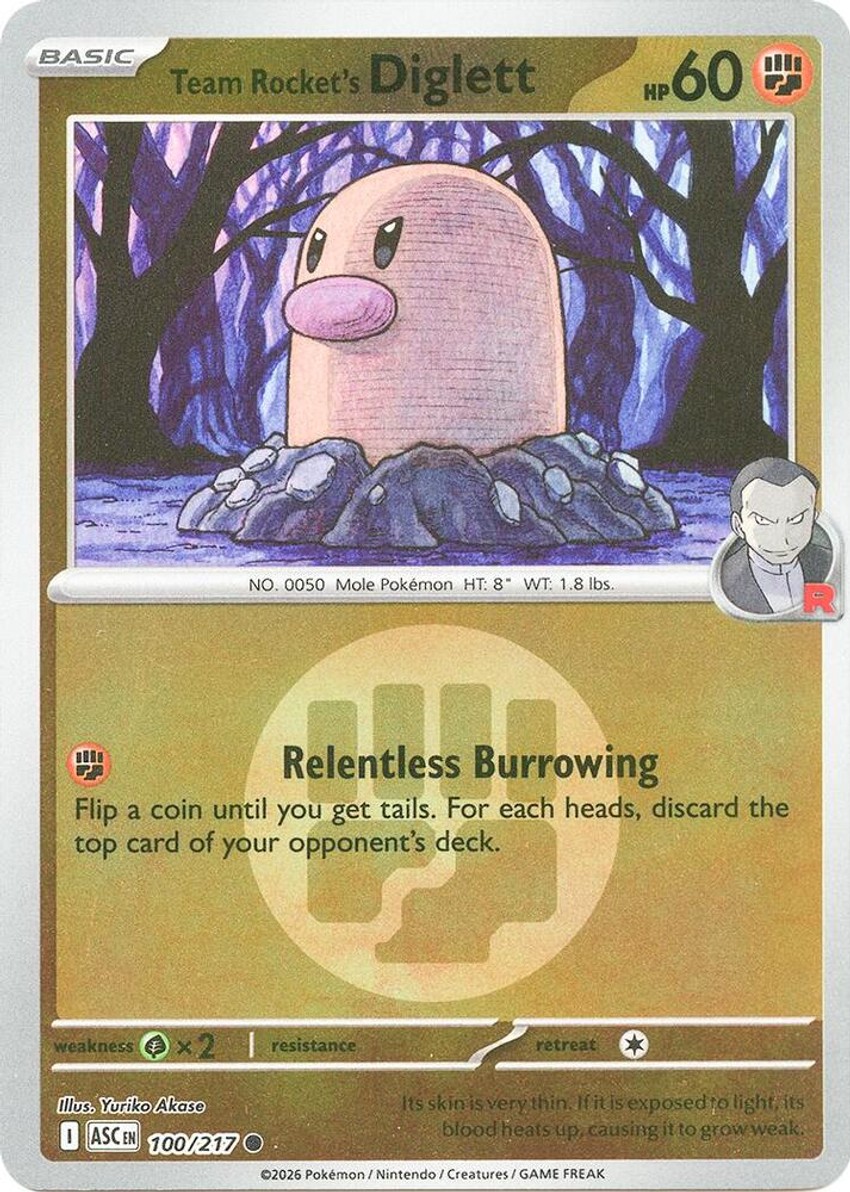 Team Rocket's Diglett (Energy Symbol Pattern)