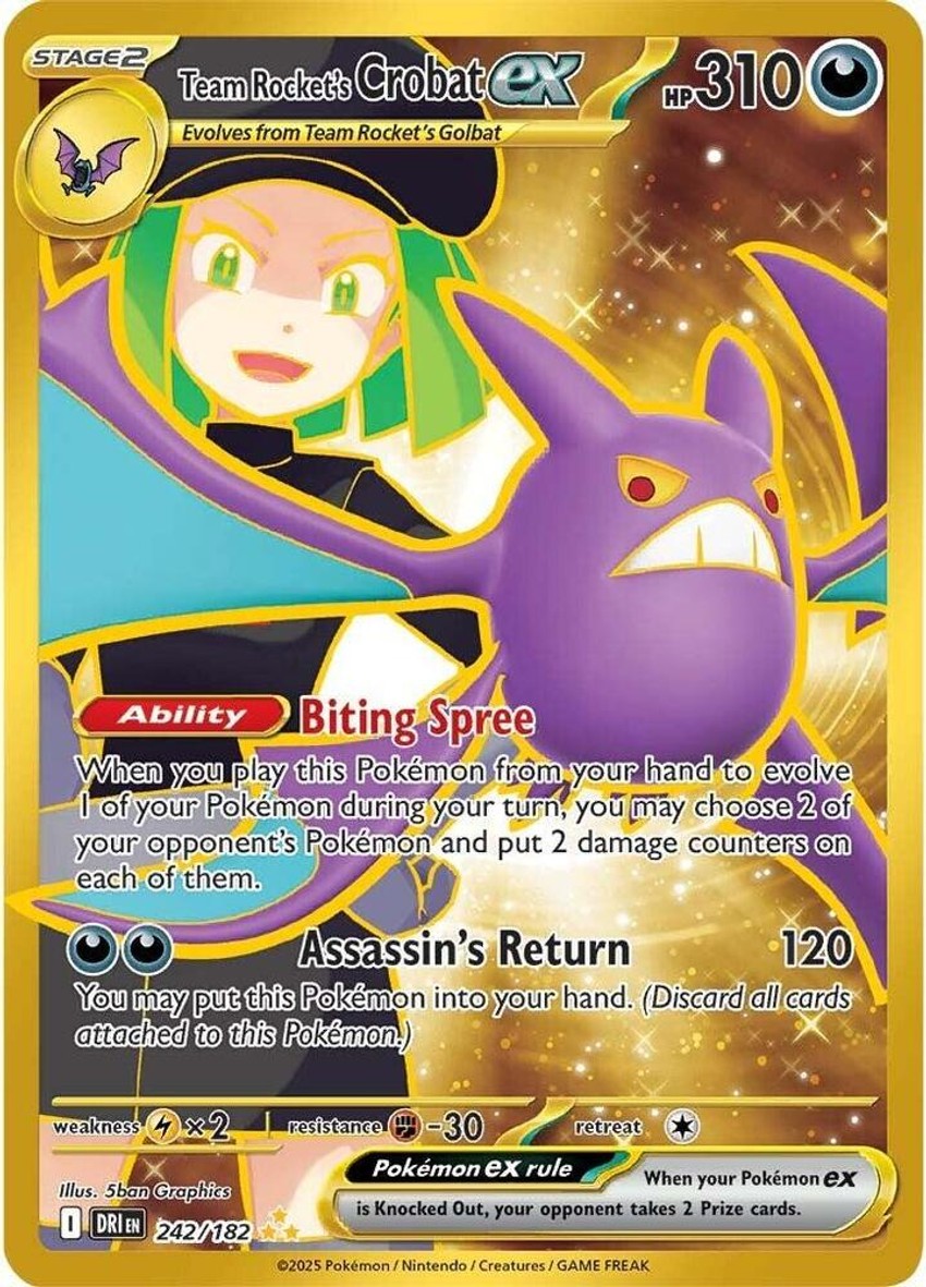Team Rocket's 叉字蝠 ex