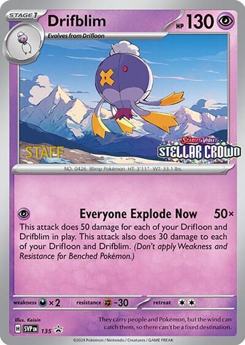 Drifblim - 135 (Prerelease) [Staff]
