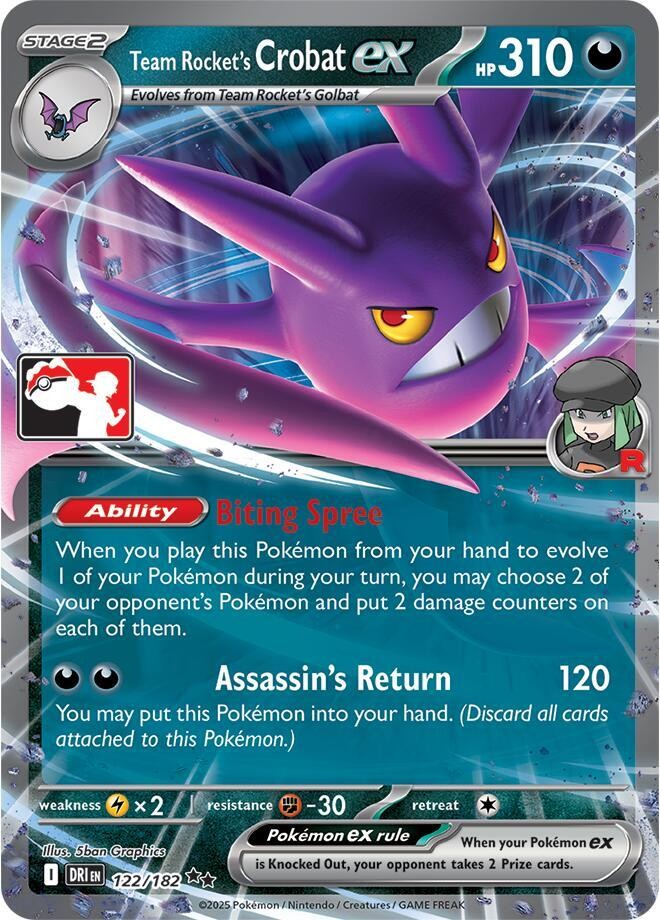 Team Rocket's 叉字蝠 ex
