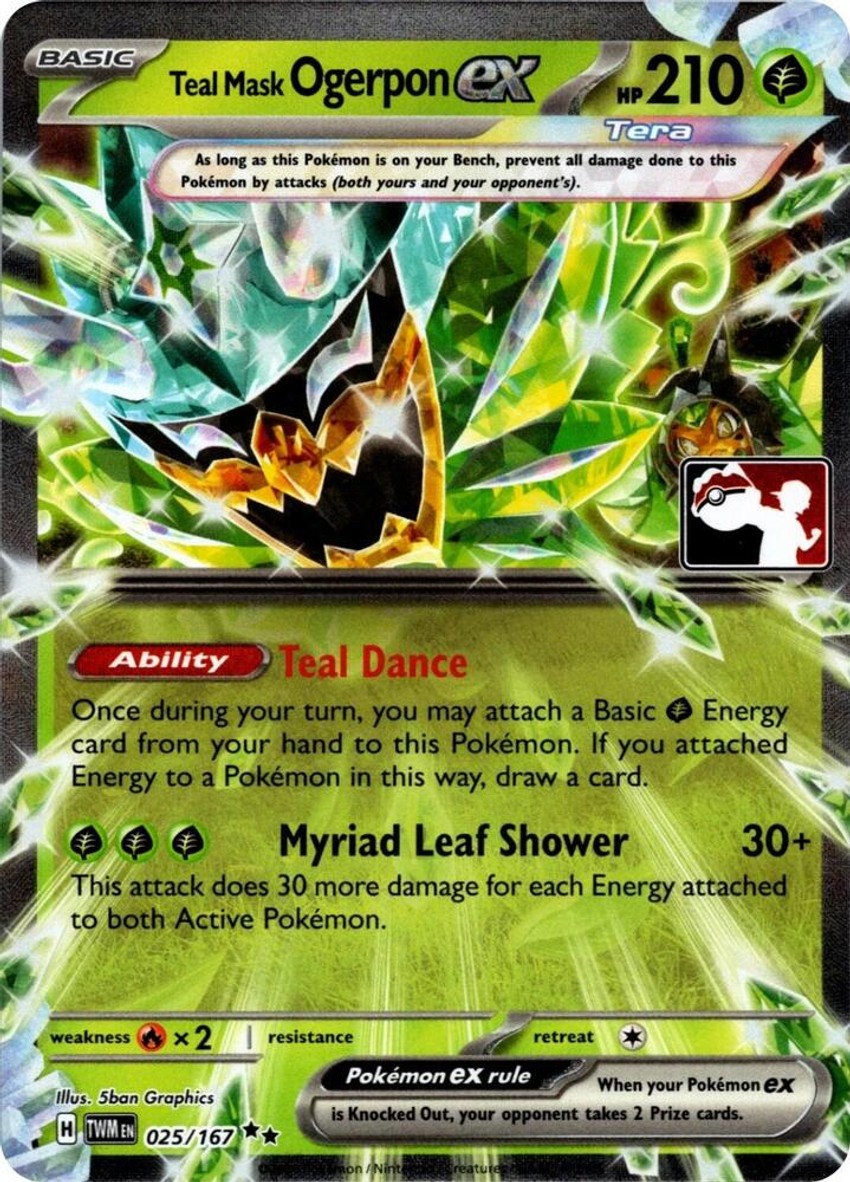 Teal Mask 厄鬼椪 ex - 025/167 (Prize Pack Series 7)