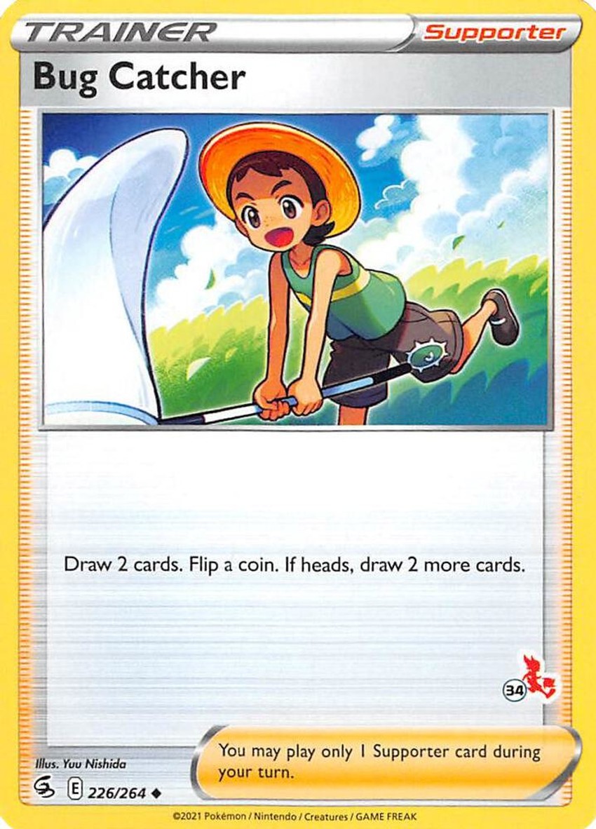 Bug Catcher - 226/264 (#34 Cinderace Stamped)