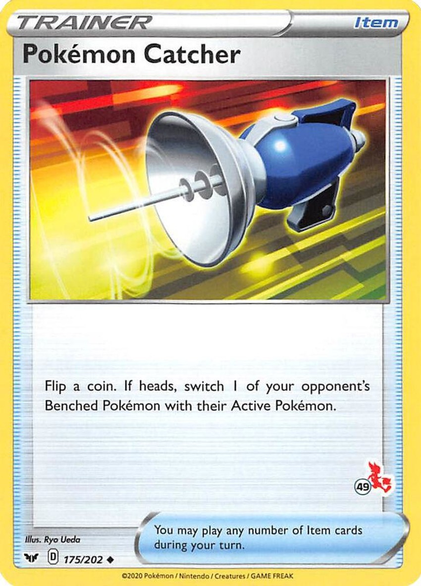 Pokemon Catcher - 175/202 (#49 Cinderace Stamped)