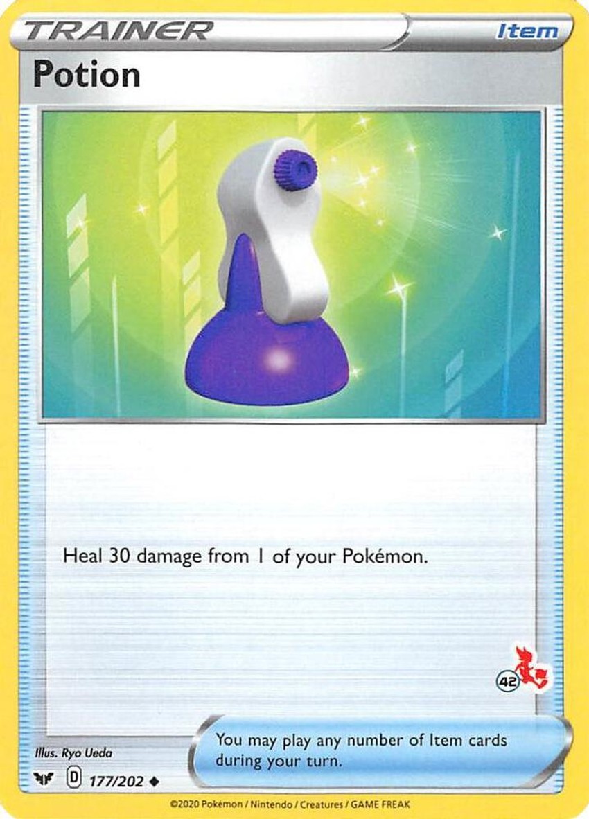 Potion - 177/202 (#42 Cinderace Stamped)