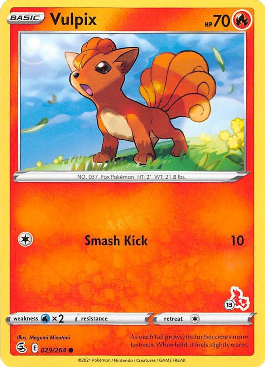 Vulpix - 029/264 (#13 Cinderace Stamped)
