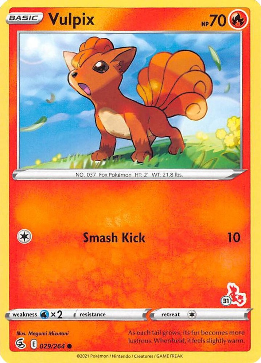 Vulpix - 029/264 (#31 Cinderace Stamped)