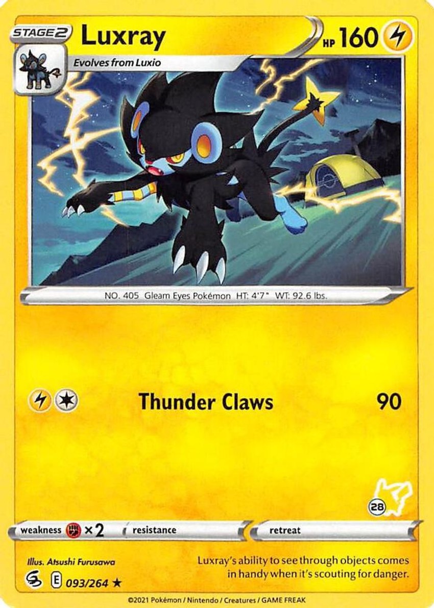 Luxray - 093/264 (#28 Pikachu Stamped)