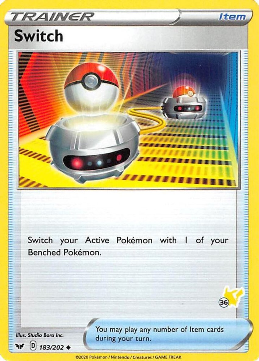 Switch - 183/202 (#36 Pikachu Stamped)