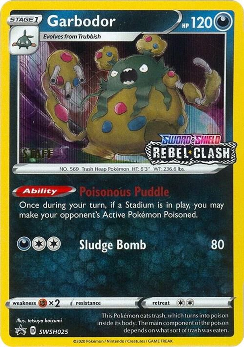 Garbodor - SWSH025 (Prerelease) [Staff]
