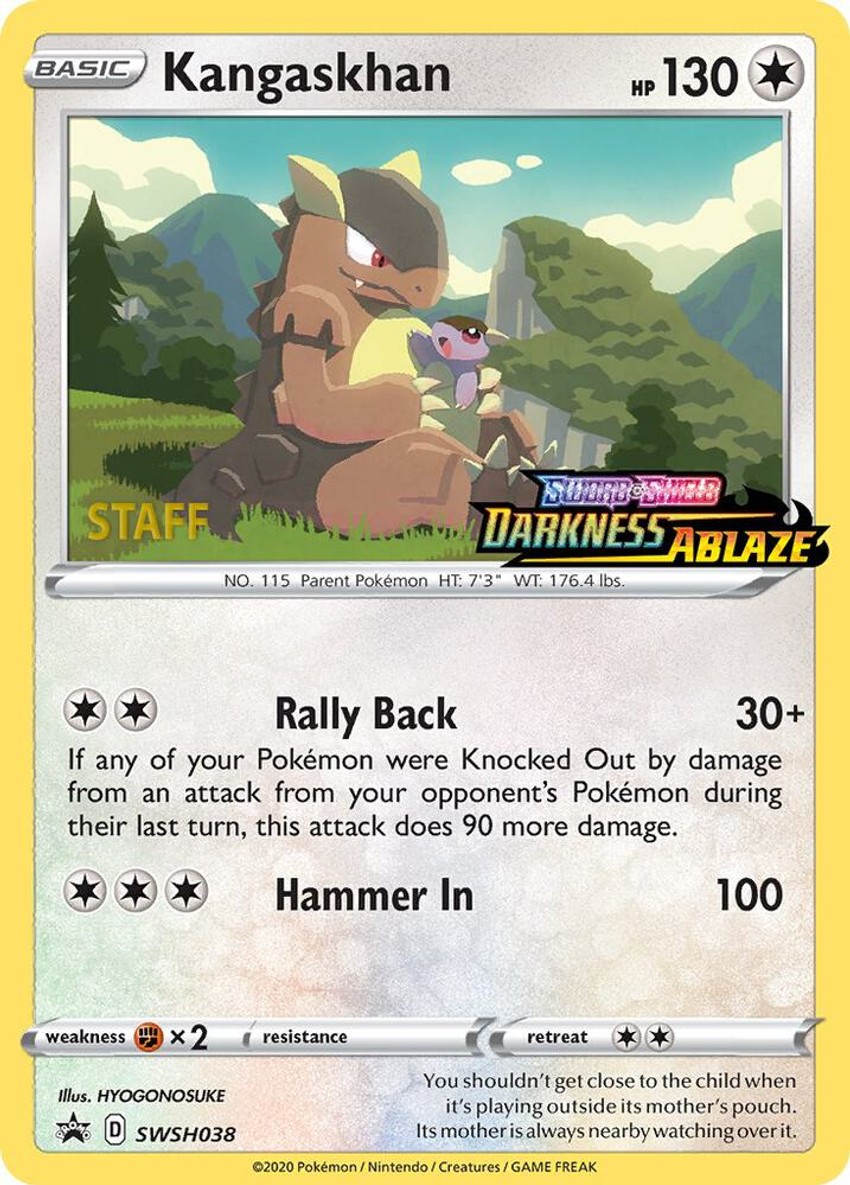 Kangaskhan - SWSH038 (Prerelease) [Staff]
