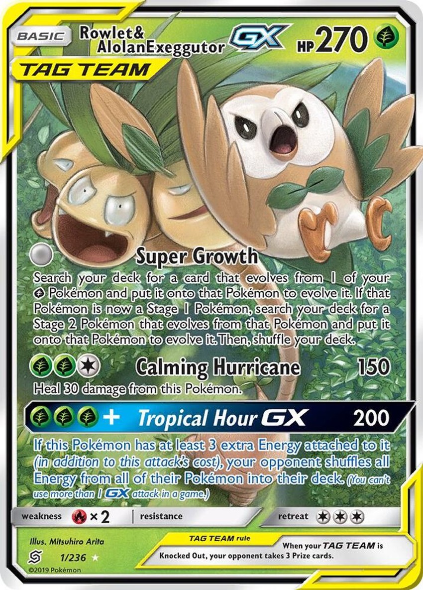 Rowlet & Alolan 椰蛋樹 GX
