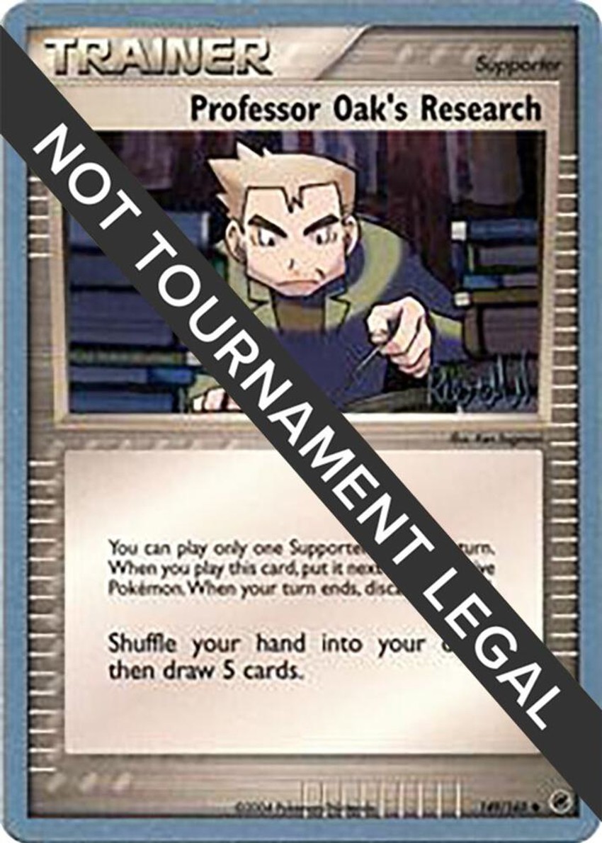 Professor Oak's Research - 2004 (Reed Weichler)