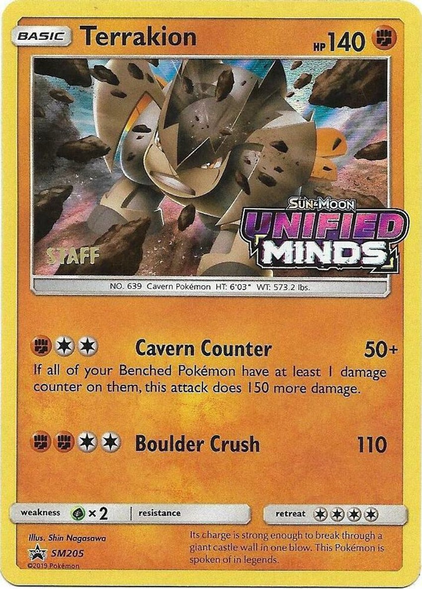 Terrakion - SM205 (Prerelease) [Staff]
