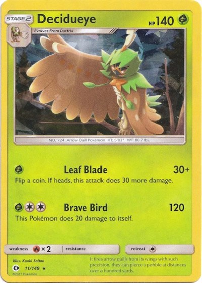 Decidueye - 011/149 (Cracked Ice )
