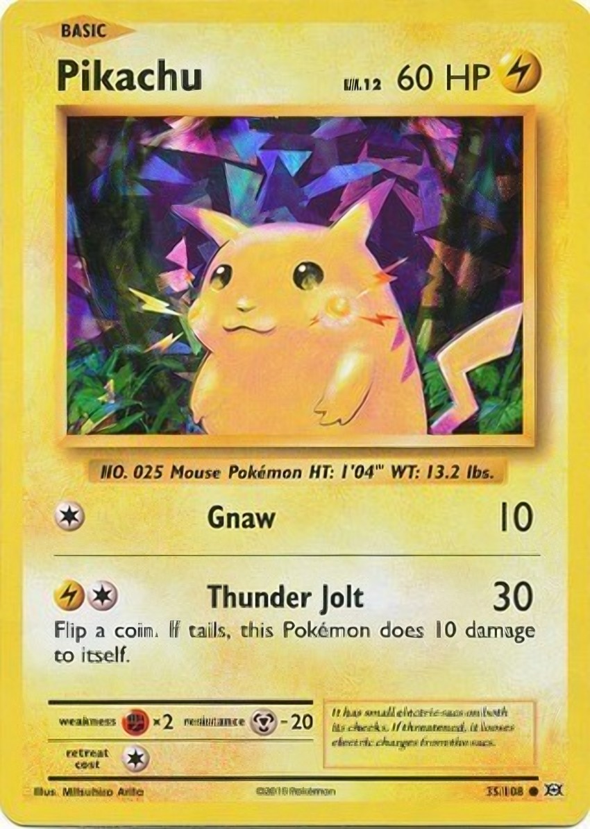 Pikachu - 35/108 (Cracked Ice )