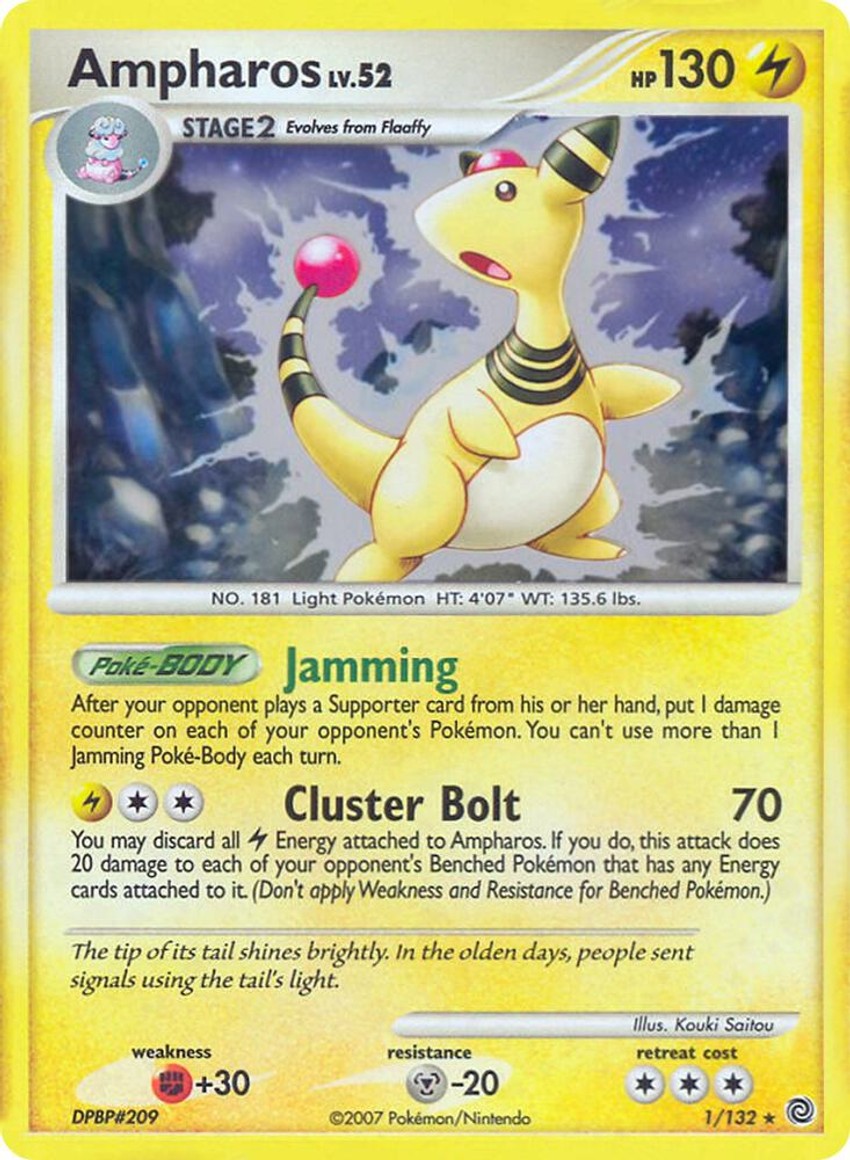 Ampharos - 1/132 (DP Secret Wonders)