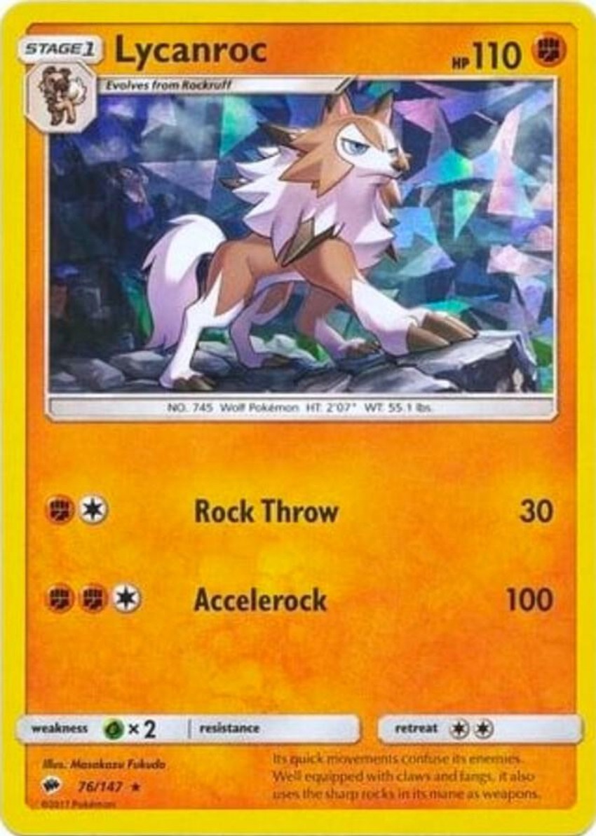 Lycanroc - 76/147 (Cracked Ice )