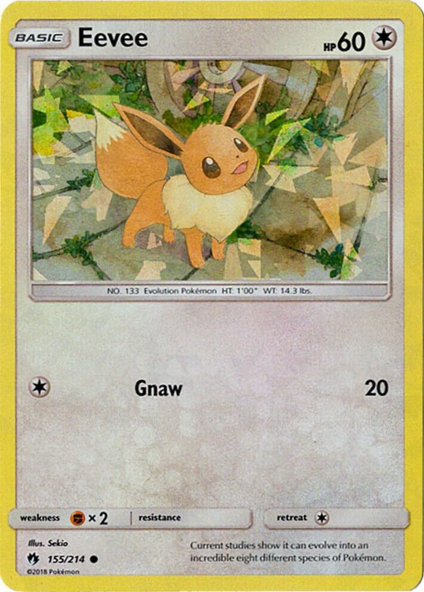 Eevee - 155/214 (Let's Play, Eevee!) (Cracked Ice )