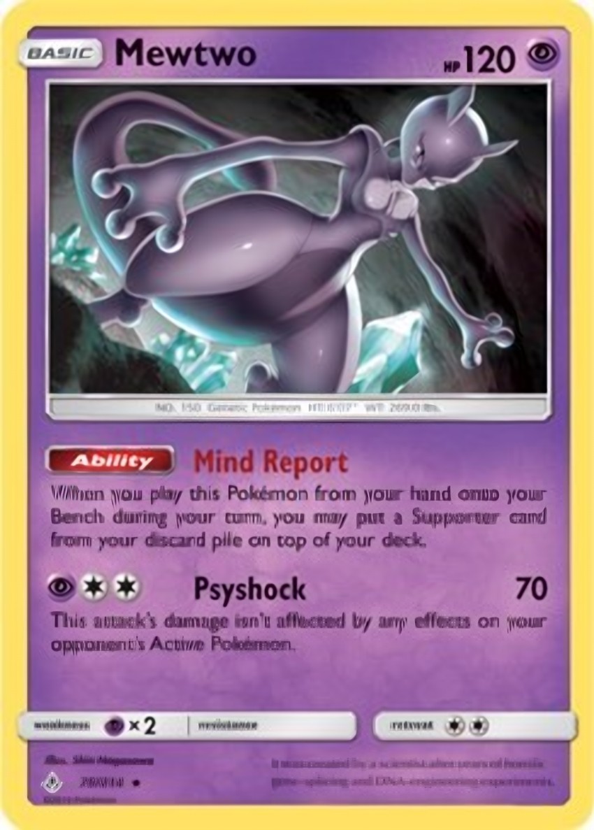 Mewtwo - 75/214 (SM Unbroken Bonds) (Cracked Ice )