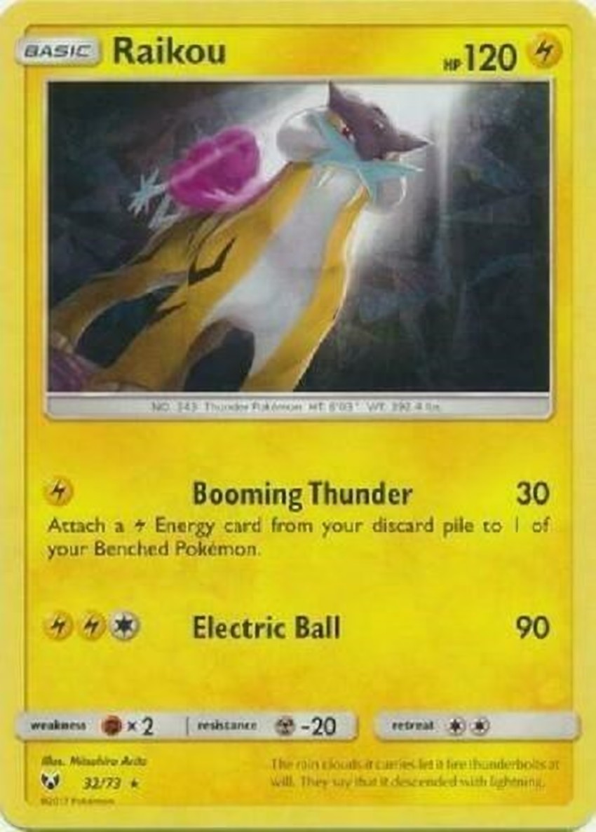Raikou - 32/73 (Let's Play, Pikachu!) (Cracked Ice )