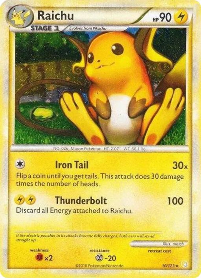 Raichu - 10/123 (Cracked Ice )