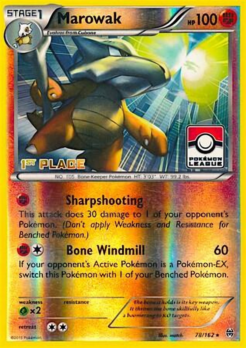 Marowak - 78/162 (Pokemon League) [1st Place]