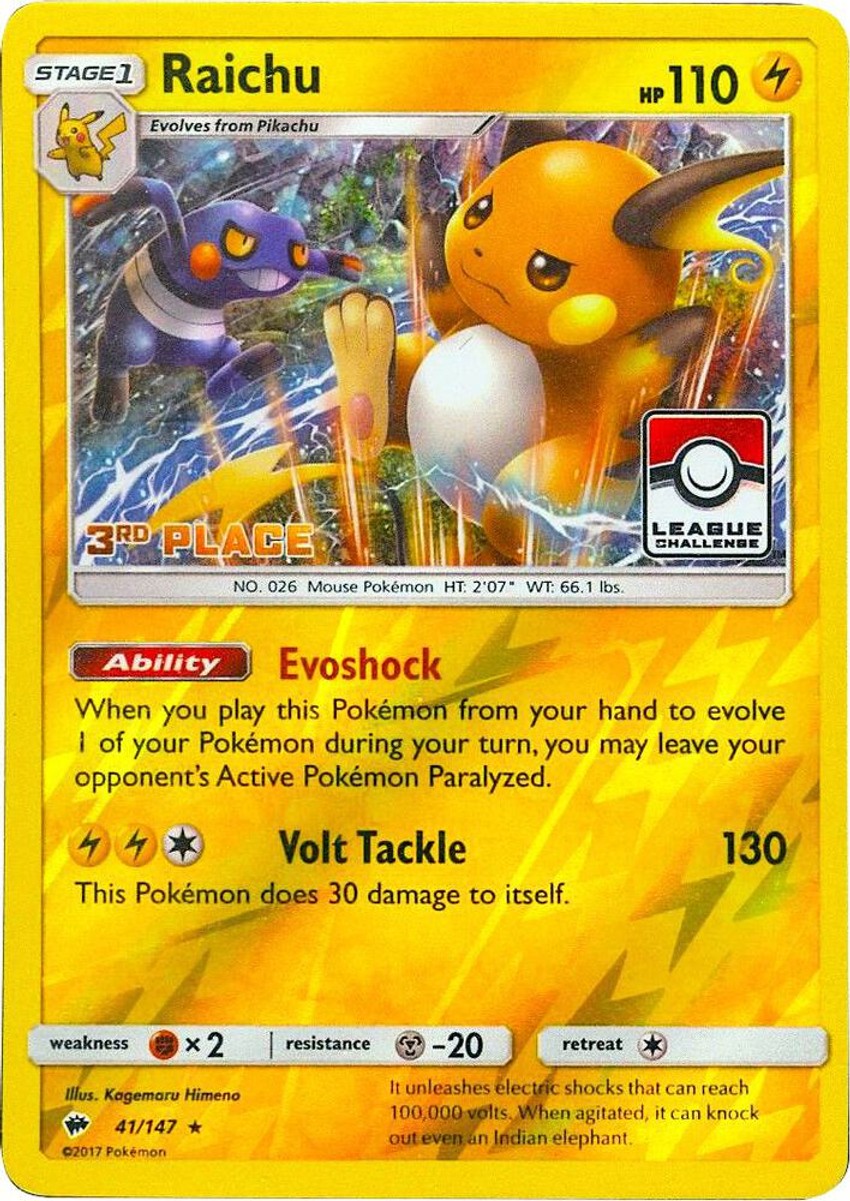 Raichu - 41/147 (League Challenge) [3rd Place]
