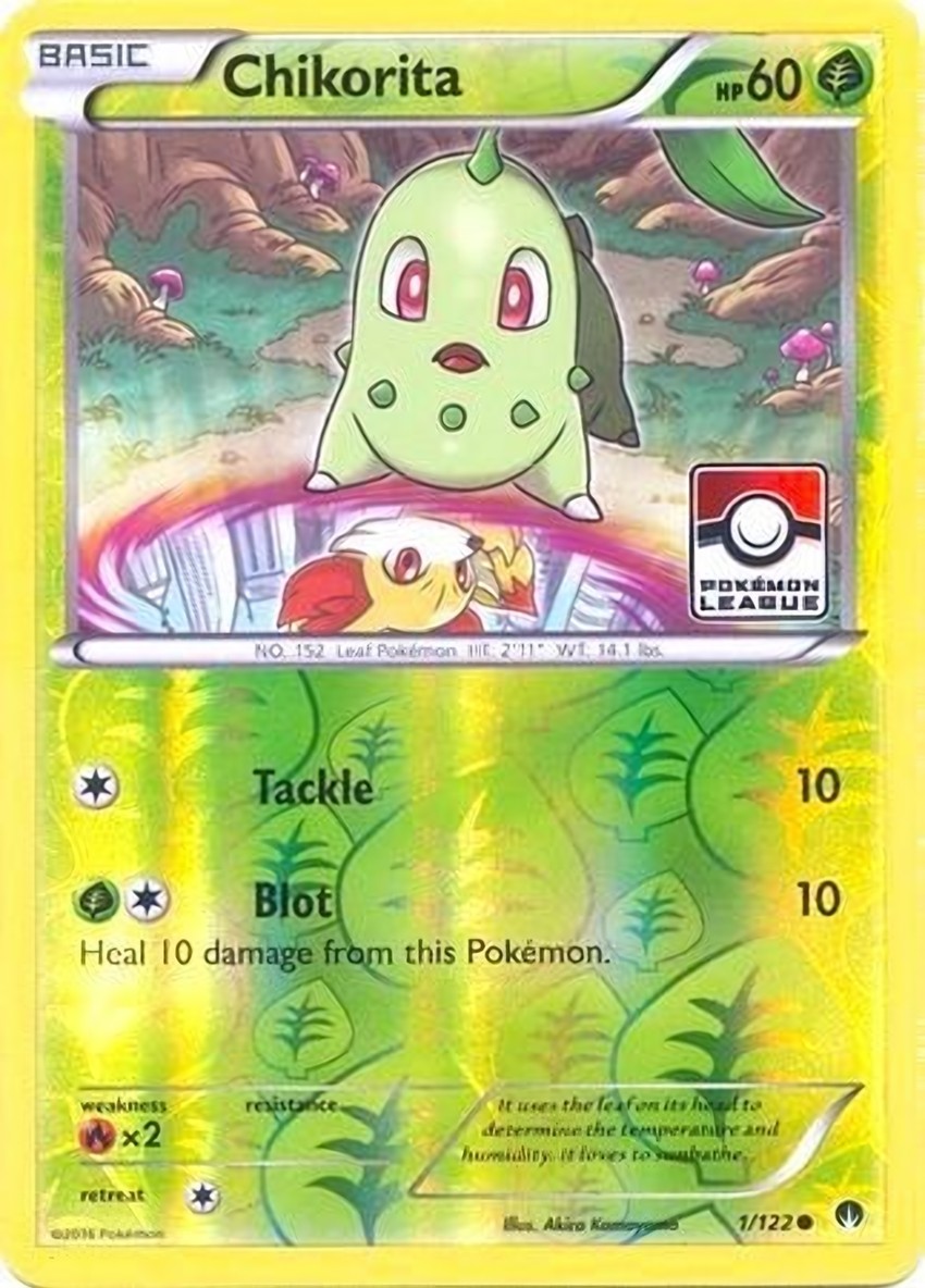 Chikorita - 1/122 (Pokemon League)