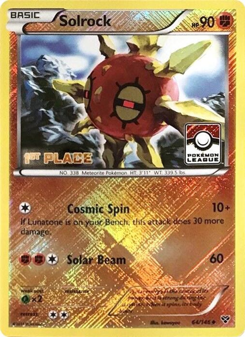 Solrock - 64/146 (Pokemon League) [1st Place]