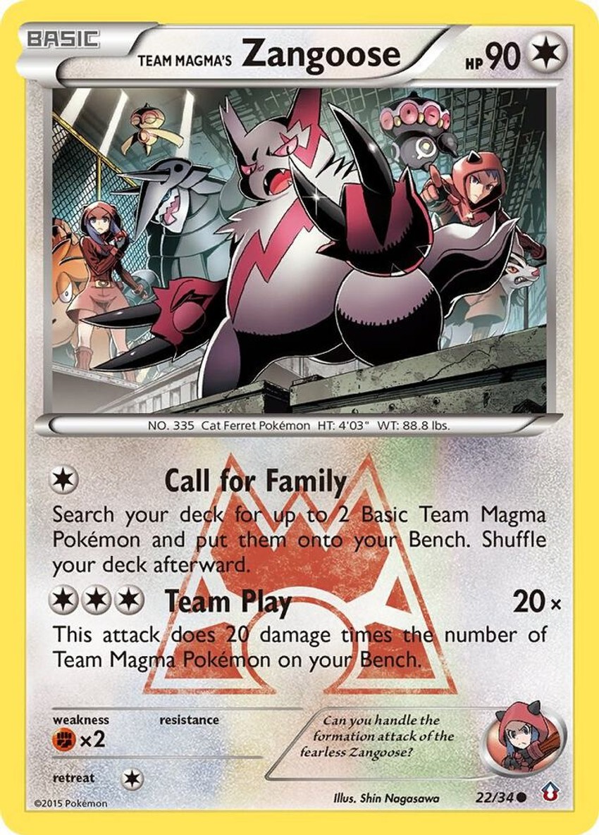 Team Magma's Zangoose