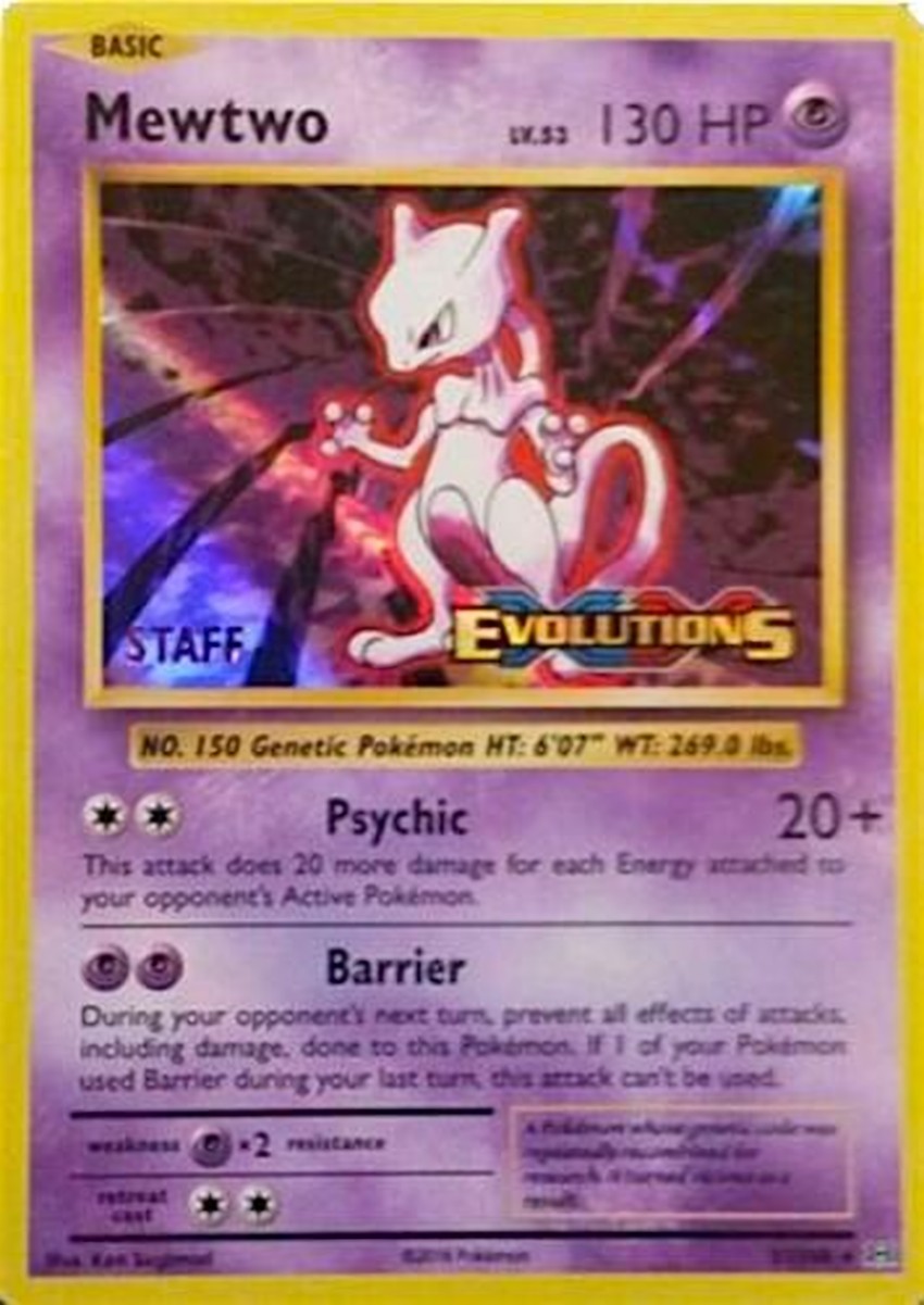 Mewtwo - 51/108 (Prerelease) [Staff]