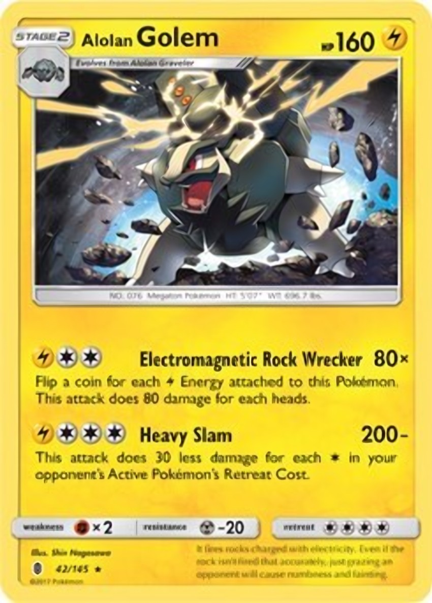Alolan Golem - 42/145 (Cosmos )