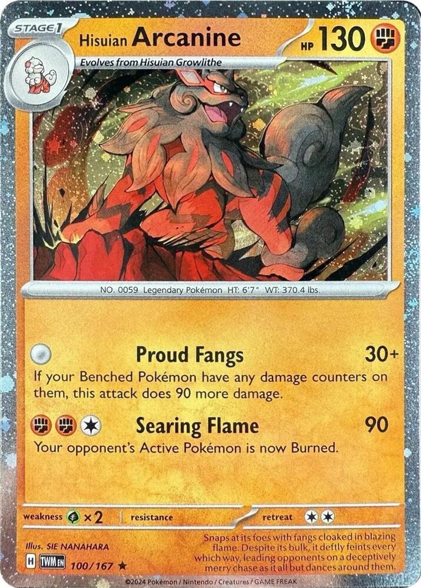 Hisuian Arcanine - 100/167 (Cosmos )