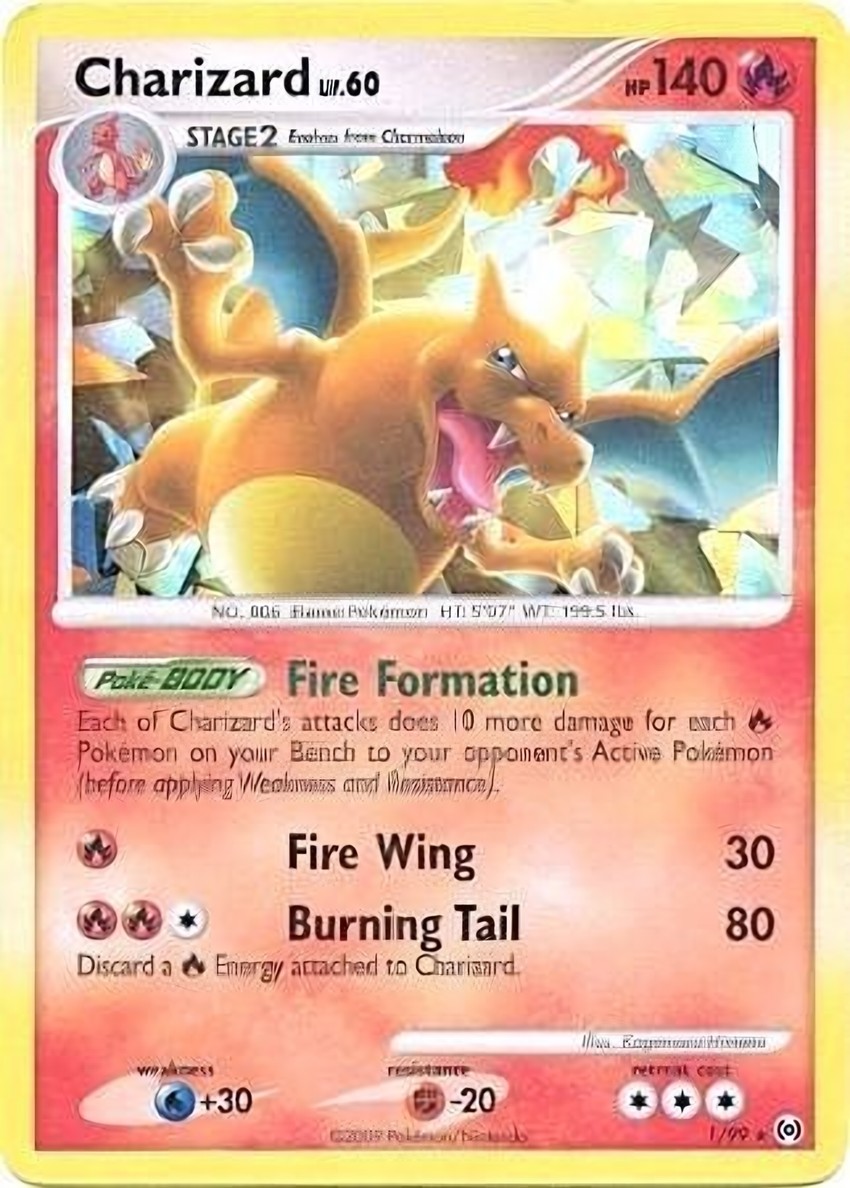 Charizard - 1/99 (Cracked Ice )