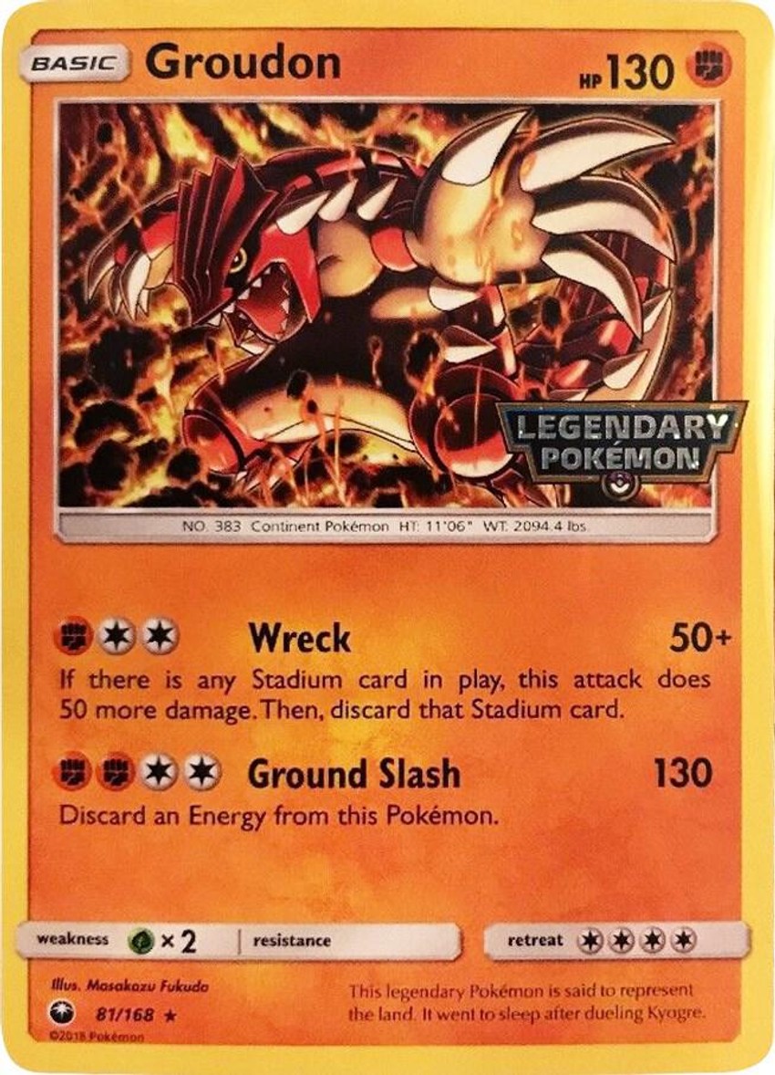 Groudon - 81/168 (Cosmos ) (Gamestop Promo)