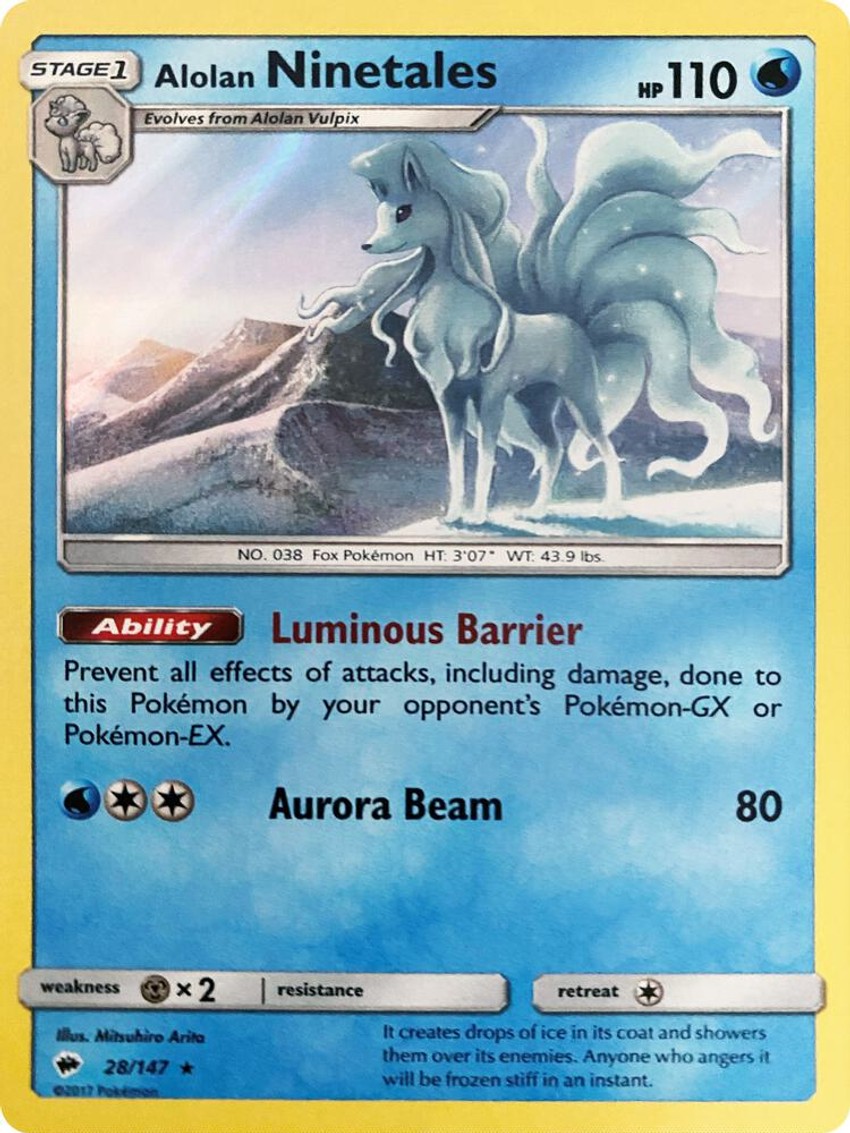 Alolan Ninetales - 28/147 (Water Web )