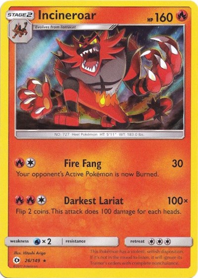 Incineroar - 26/149 (Water Web )