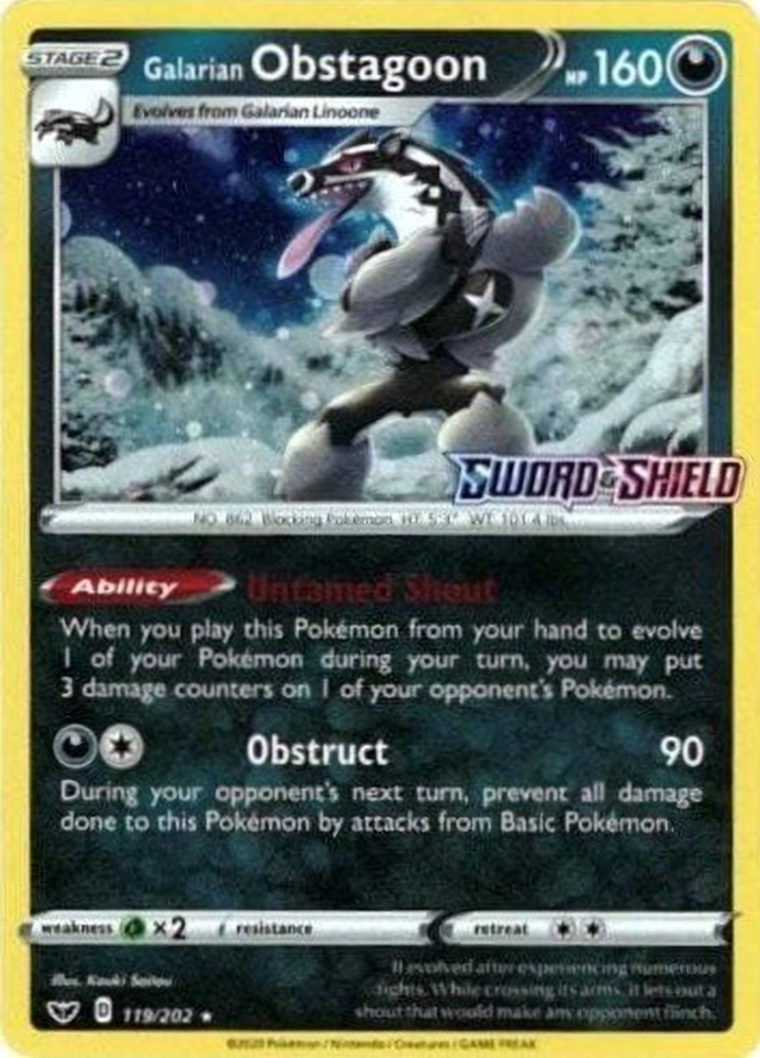 Galarian Obstagoon - 119/202 (Cosmos )