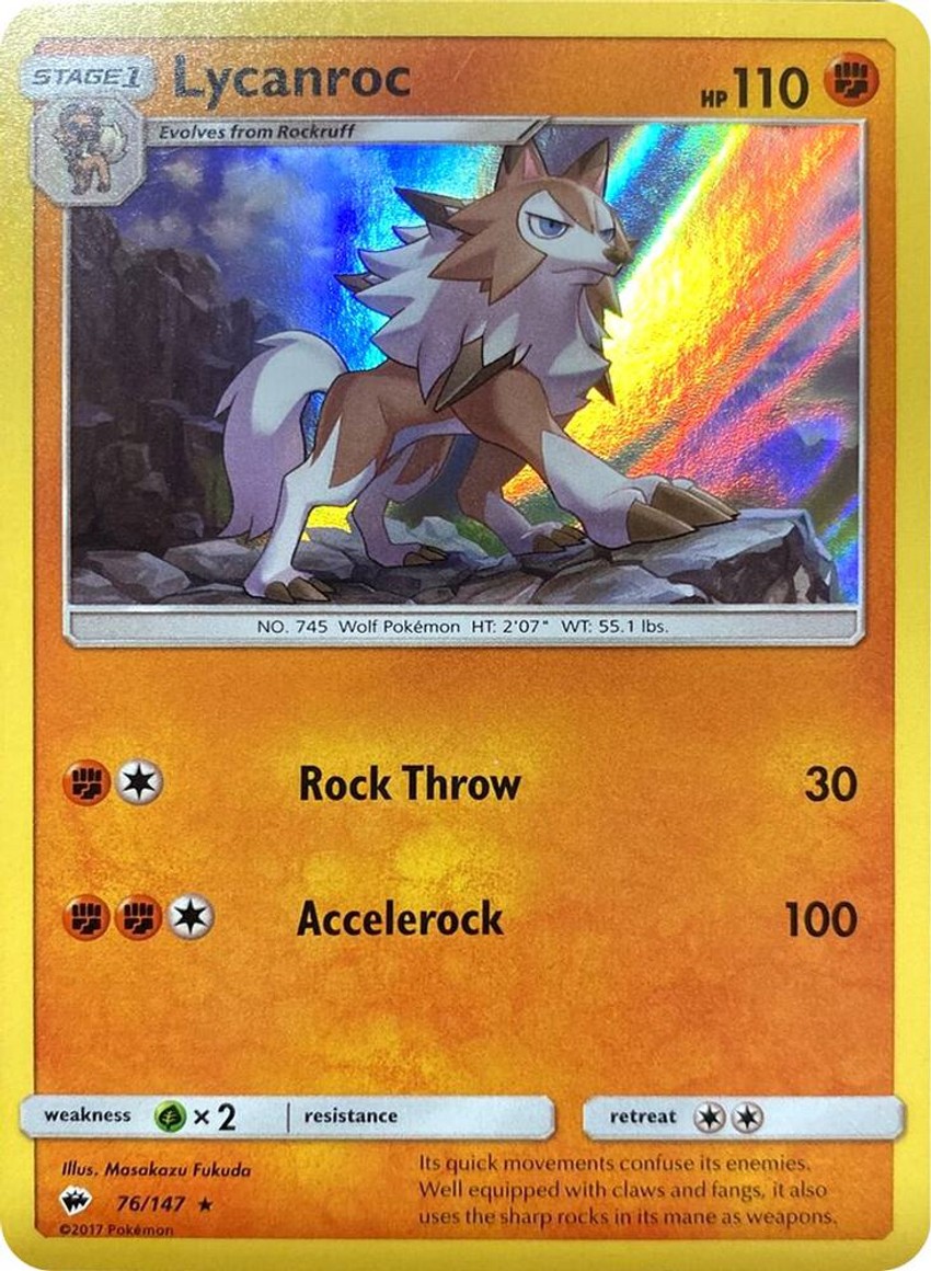Lycanroc - 76/147 (Water Web )