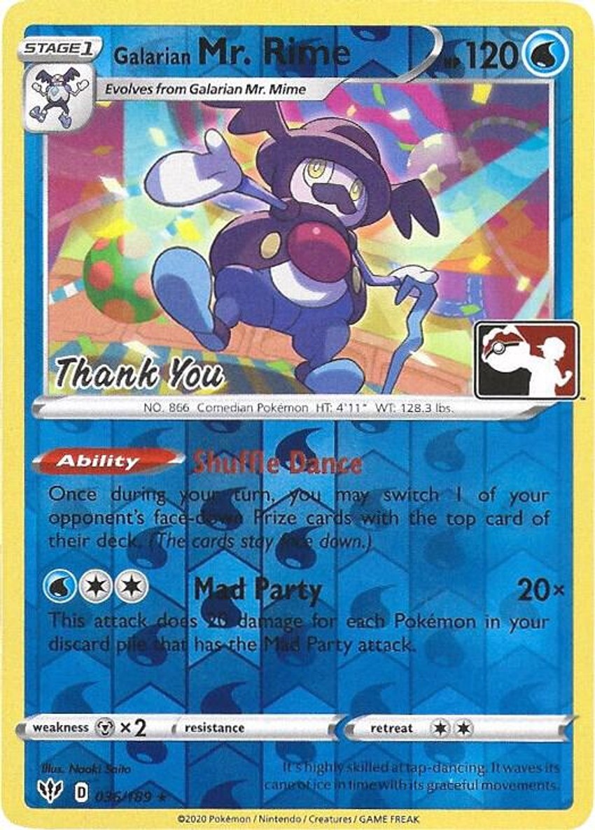 Galarian Mr. Rime - 036/189 (Pokemon League) [Thank You]