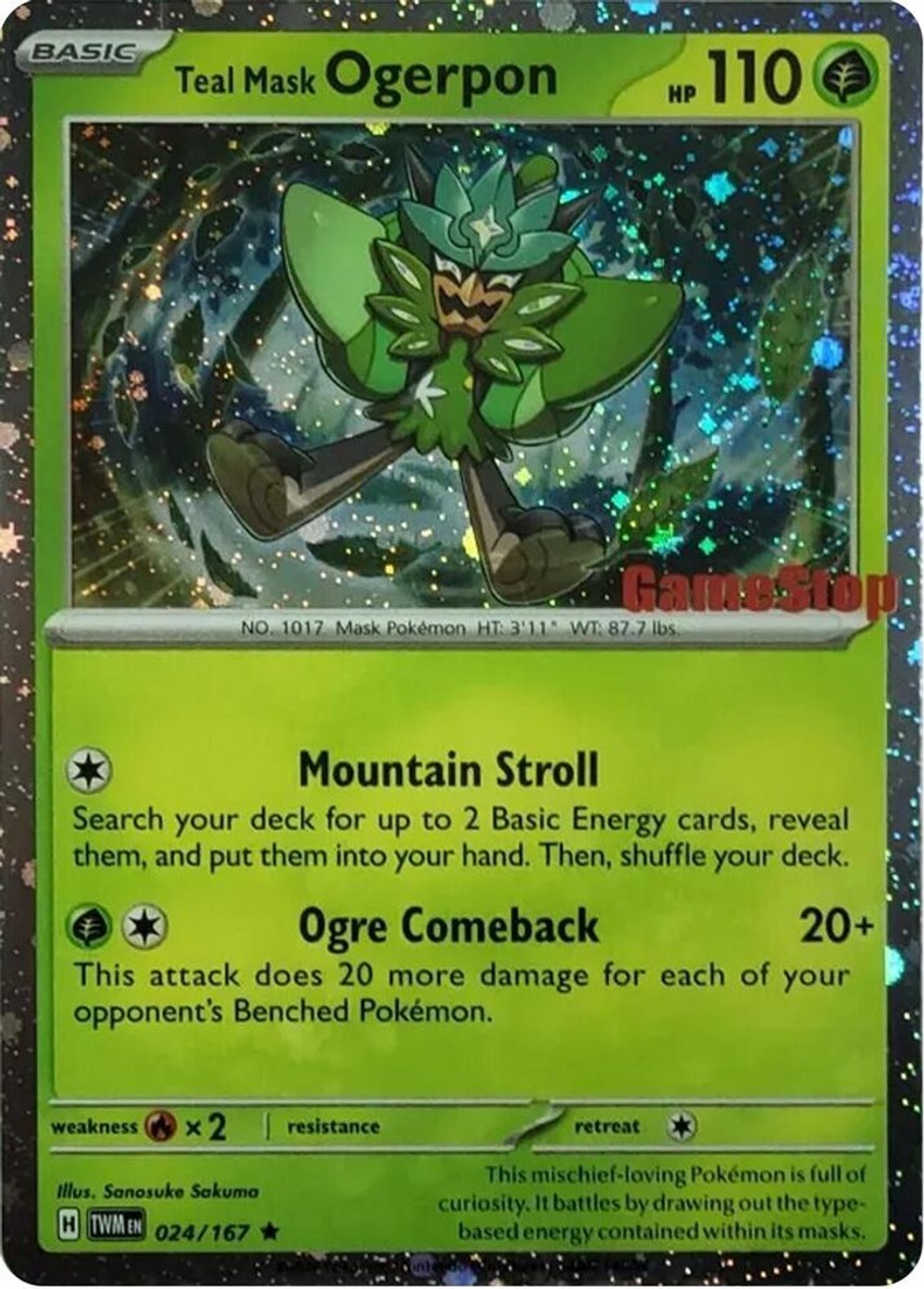 Teal Mask Ogerpon (Cosmos ) (Gamestop Exclusive)