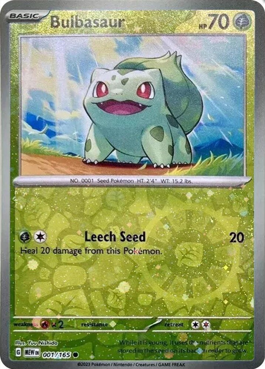 Bulbasaur - 001/165 (Reverse Cosmos ) (Costco Exclusive)