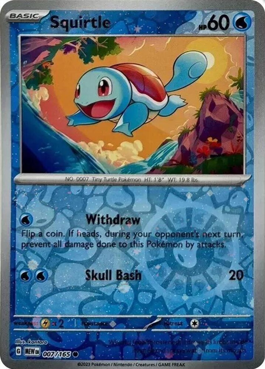 Squirtle - 007/165 (Reverse Cosmos ) (Costco Exclusive)