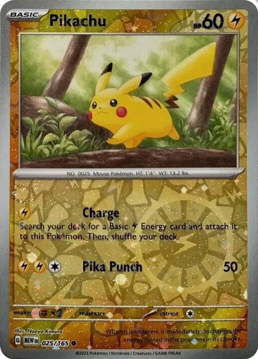 Pikachu - 025/165 (Reverse Cosmos ) (Costco Exclusive)