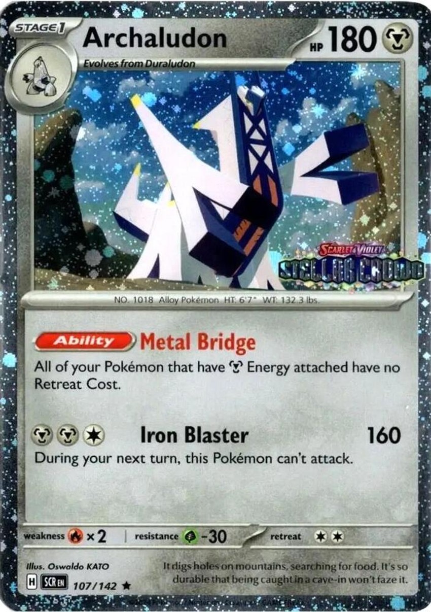 Archaludon - 107/142 (Cosmos ) (Stellar Crown Stamp)