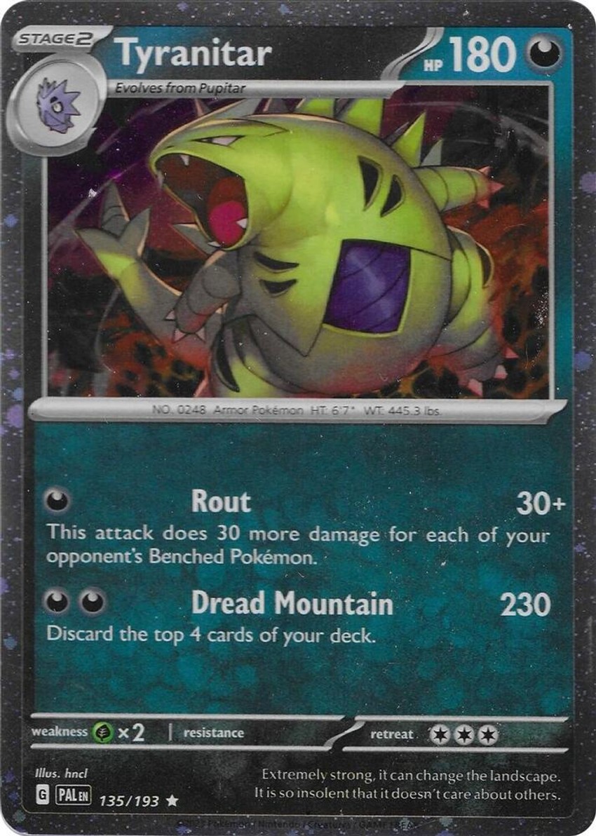 Tyranitar - 135/193 (Cosmo Foil)